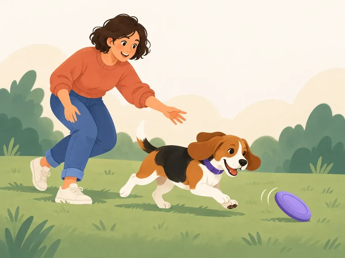 Teaching catch a frisbee, step by step